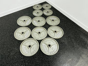 TROY HO Machined Olympic Plate Set – 8x45lb & 4x35lb