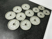 TROY HO Machined Olympic Plate Set – 8x45lb & 4x35lb
