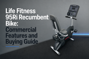 Life Fitness 95Ri recumbent bike in a commercial gym setting