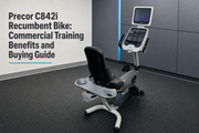 Precor C842i recumbent bike in a commercial gym