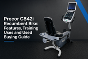Precor C842i recumbent bike in a commercial gym